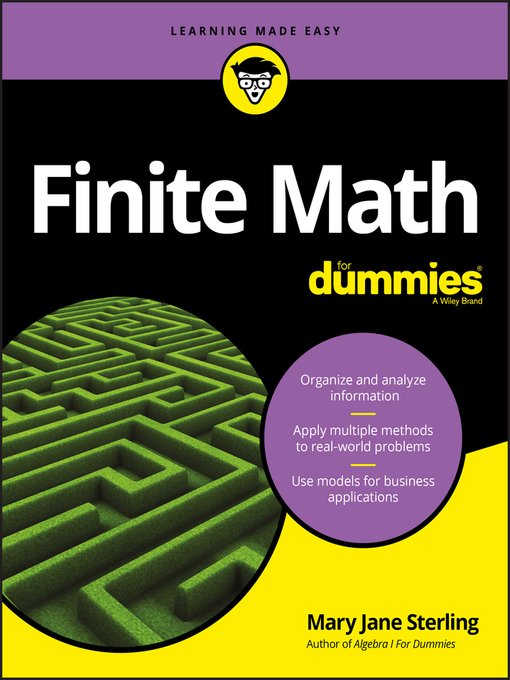 Title details for Finite Math For Dummies by Mary Jane Sterling - Available